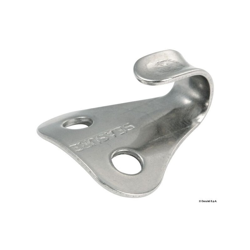 Stainless steel hook Curved base for pipe OS3729001