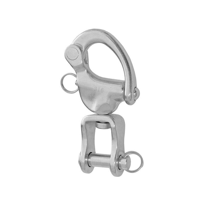 AISI 316 Snap-shackle w/swivel for spinnaker L.87mm N60641028601