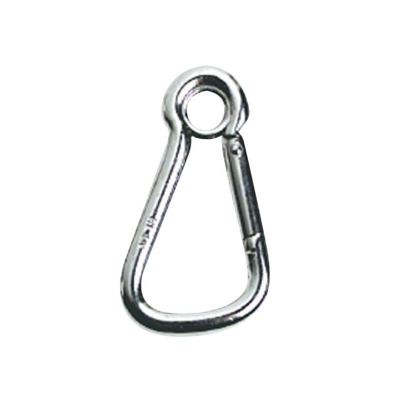 Stainless steel wide opening snap hook with eyelet 18mm OS0917810