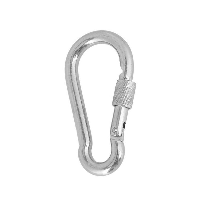 Stainless steel snap-hook w/screw-lock 10x100 mm OS0919510