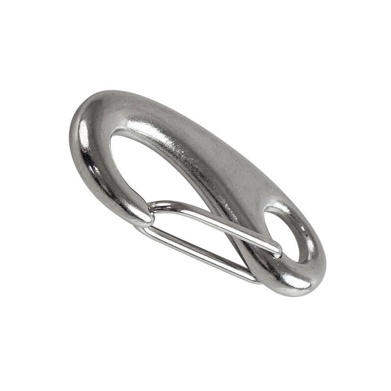Stainless steel snap hook with spring opening L.31mm 10 piece pack OS0924731