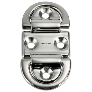 Anello abbattibile Doppio Pad eye 87x45mm Anello Piccolo 6mm OS3987101-40%