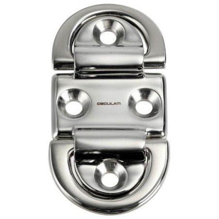 Anello abbattibile Doppio Pad eye 99x59mm Anello Medio 8mm OS3987102-40%