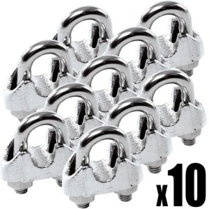 Kit 100 pezzi Morsetto in inox per cavi da 5 mm N60542600014-100-72.3%