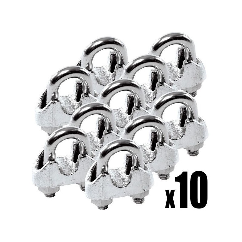 Kit 100 pezzi Morsetto in inox per cavi da 5 mm N60542600014-100-72.3%