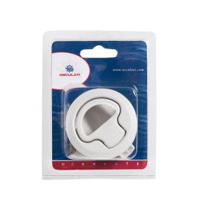 Plastic Flush Pull Latches made of White Nylon OS3814700