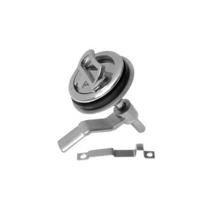 AISI 316 stainless steel Flush pull with lock d60mm OS3815202