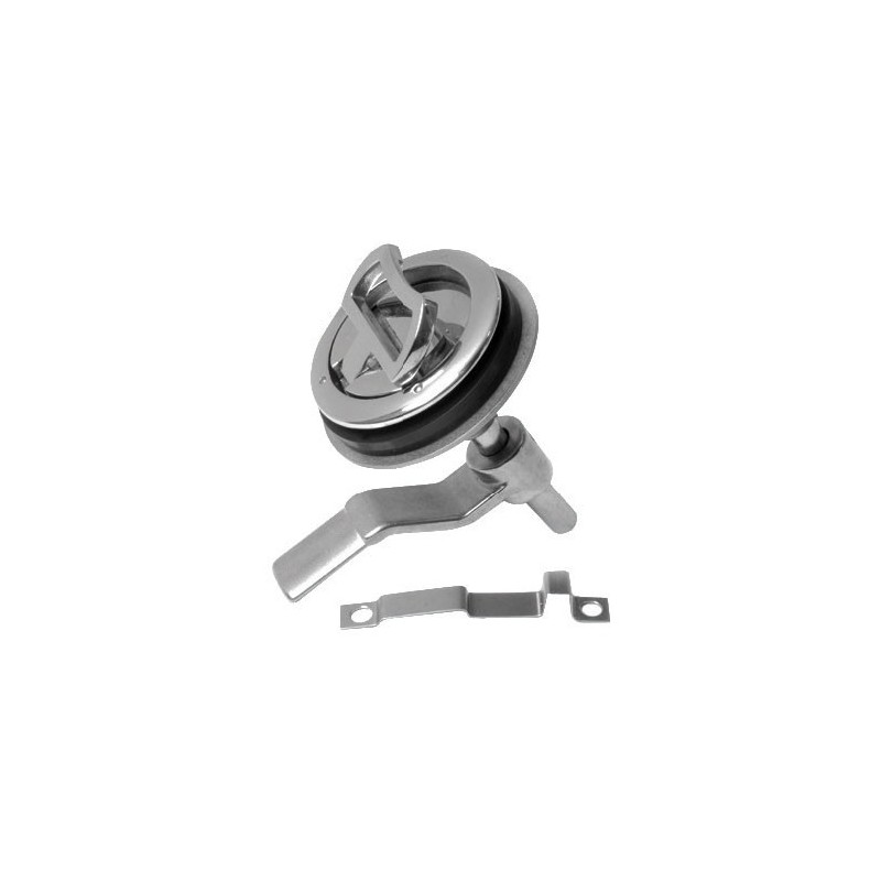 AISI 316 stainless steel Flush pull with lock d60mm OS3815202