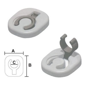 Pair of foldable plastic hooks N61740500642