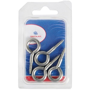 Stainless steel eye screws 28x3mm 10 piece pack OS0903301