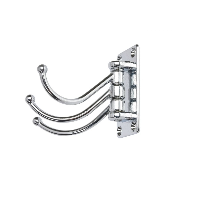 Foldable wardrobe 3 hooks Chromed Colour 73x36mm MT0335305