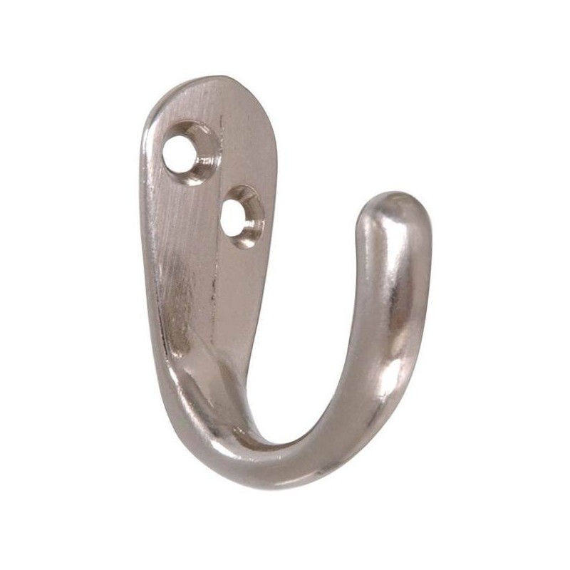 Gancio appendiabiti singolo in Ottone 15x40mm Cromato N60043805283-5%