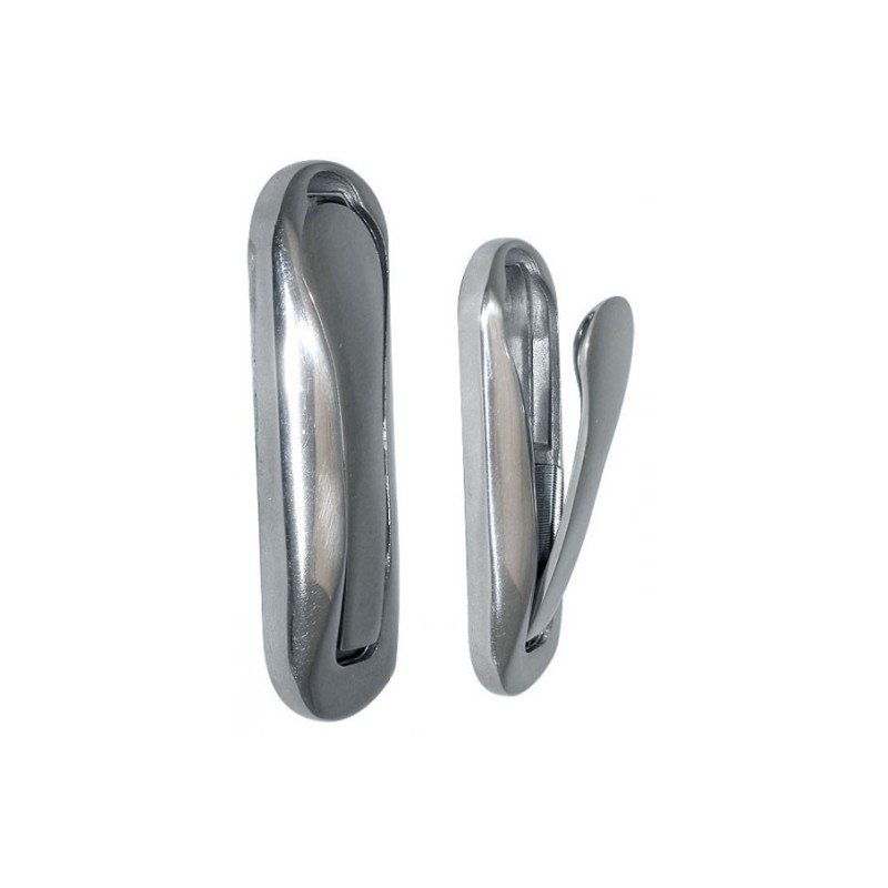 Polished brass Foldaway coat hanger 75x25mm OS3810402