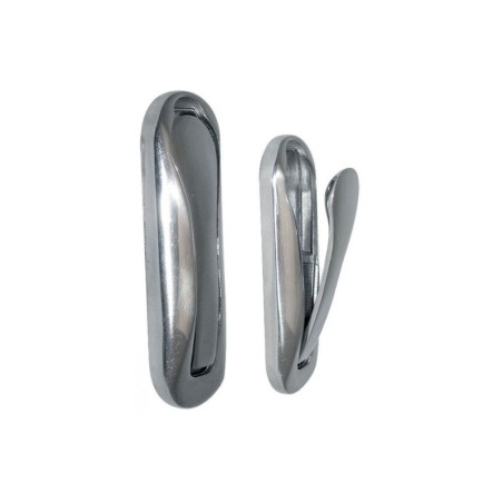 Polished brass Foldaway coat hanger 75x25mm OS3810402