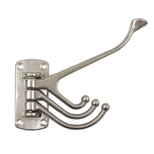 Appendiabito a 4 ganci in ottone cromato Piastra 81x39mm OS3820501-18%