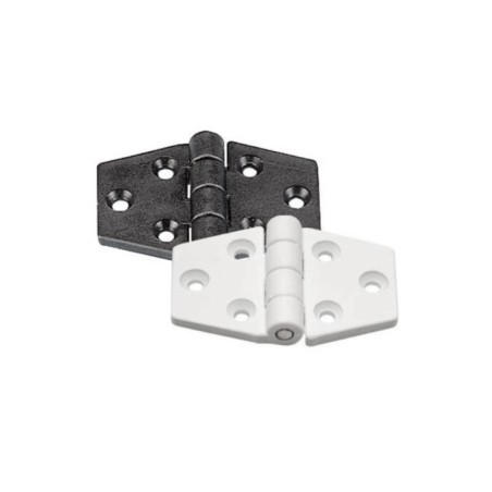 Plastic hinge 40x62 mm White colour N60242240501B