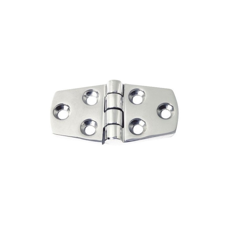 Stainless steel Cast Hinge with Protruding Pin 38x100mm Thickness 5mm 42240632