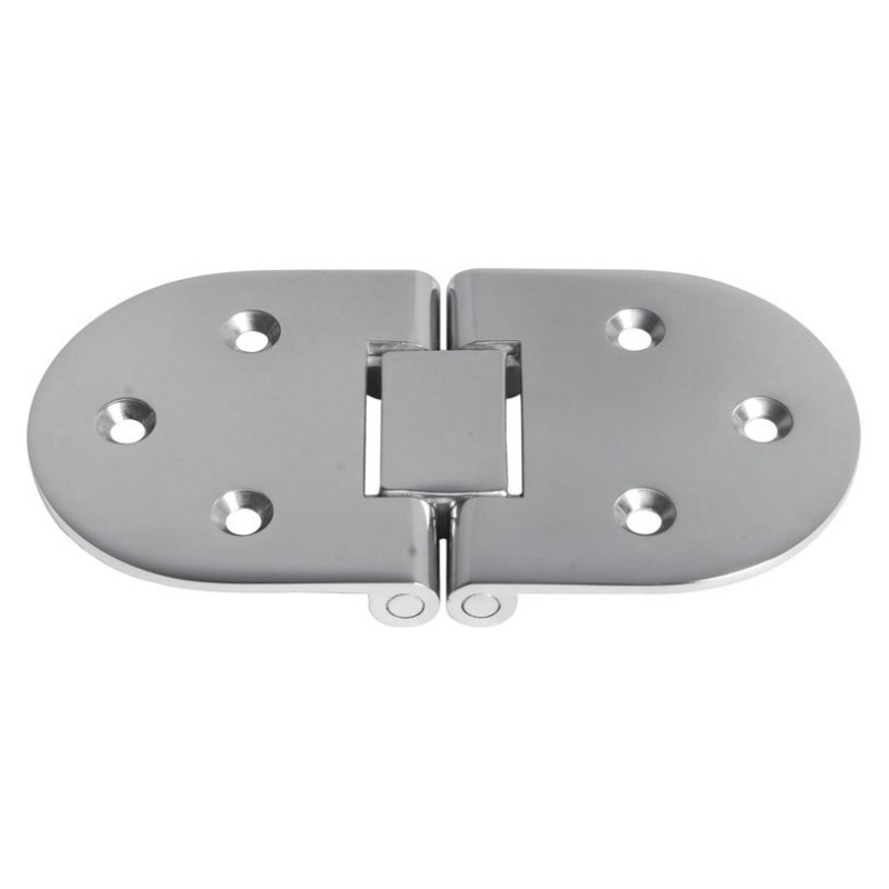 Stainless Steel Microcast Oval Hinge with bores 80x30x3mm for hatches OS3829001