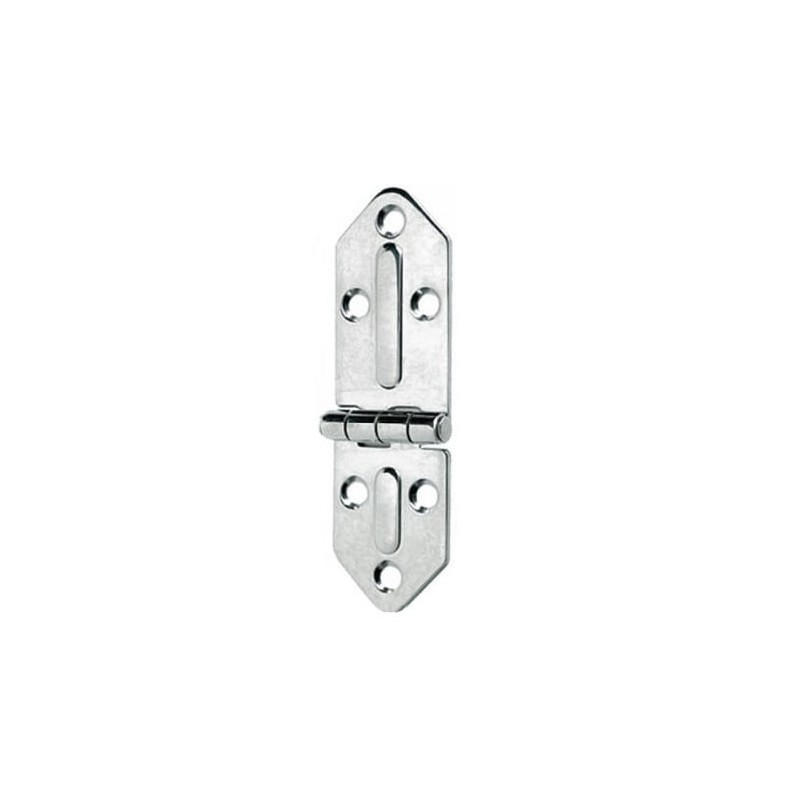 Stainless steel Chromelux Corner Hinge 127x40mm Thickness 2.5mm OS3844400