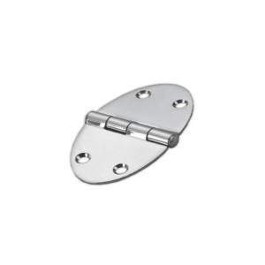 Stainless steel Oval hinge 78x56x3mm Semi-embedded Srew Mounting OS3845053