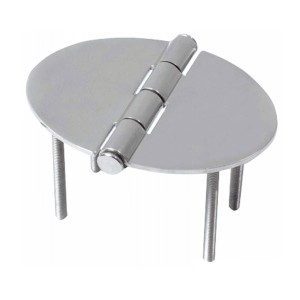 Stainless steel Oval hinge 35x51x1,5mm Semi-embedded Stud Mounting OS3845301