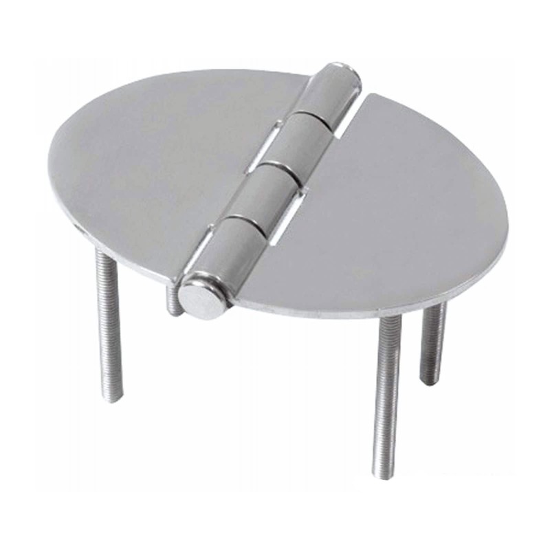 Stainless steel Oval hinge 35x51x1,5mm Semi-embedded Stud Mounting OS3845301