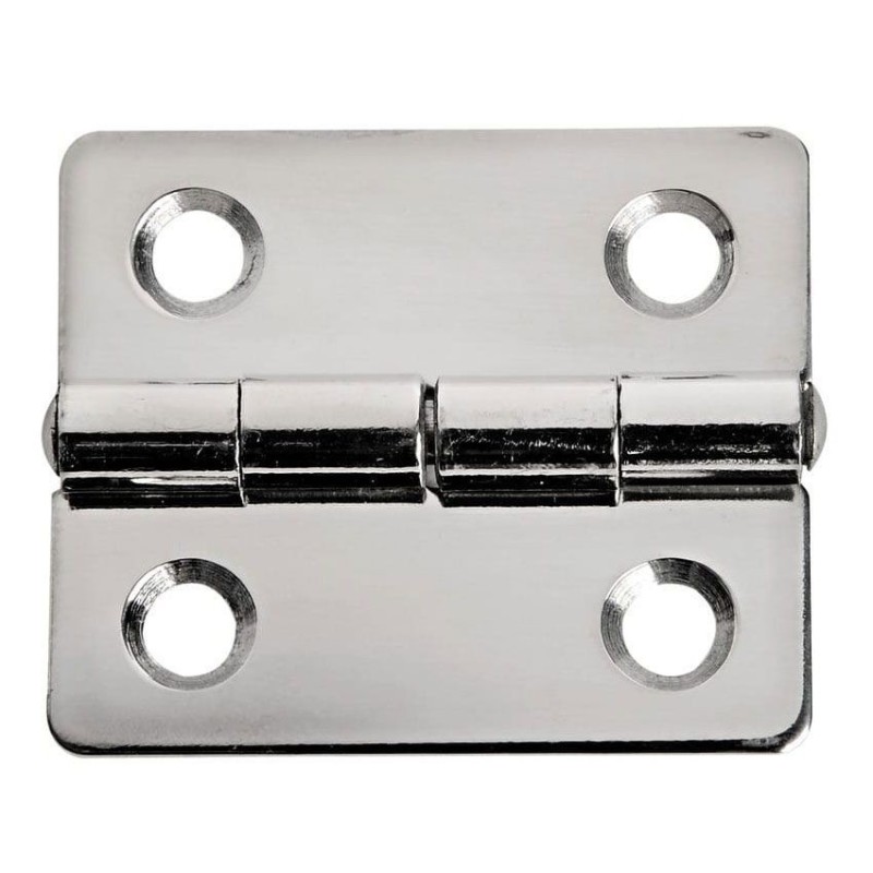 Morror polished stainless steel Rectangular hinge 38x33mm 1.3mm OS3846780