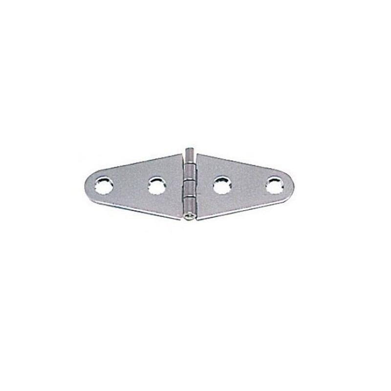 Stainless steel mirror polished hinge - 101x38mm Thickness of 1.7mm OS3846789