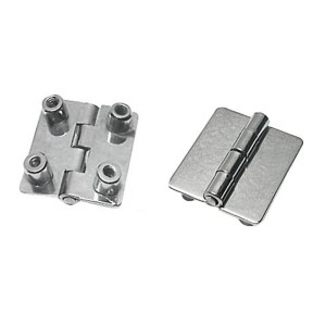 St.steel rectangular hinge 51x38mm Thickness 1.7mm Bushings 4 no screws OS3882101