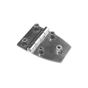 St.steel trapezoidal hinge 51x38mm Thickness 1.7mm Bushings 6 no screws OS3882105
