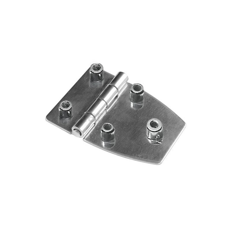 St.steel trapezoidal hinge 51x38mm Thickness 1.7mm Bushings 6 no screws OS3882105