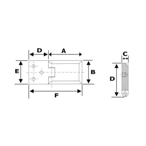 Cerniera per sportelli piramid 90° 43x30mm OS3892901-18%