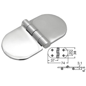 Heavy Duty Stainless Steel Recision-Cast Blind Hinge 74x38x3mm OS3896310