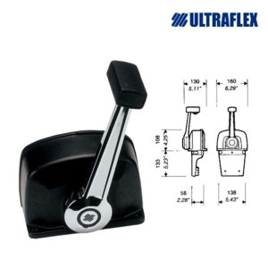 Ultraflex B73 Engine control Box - black - 1 motor UT35007U