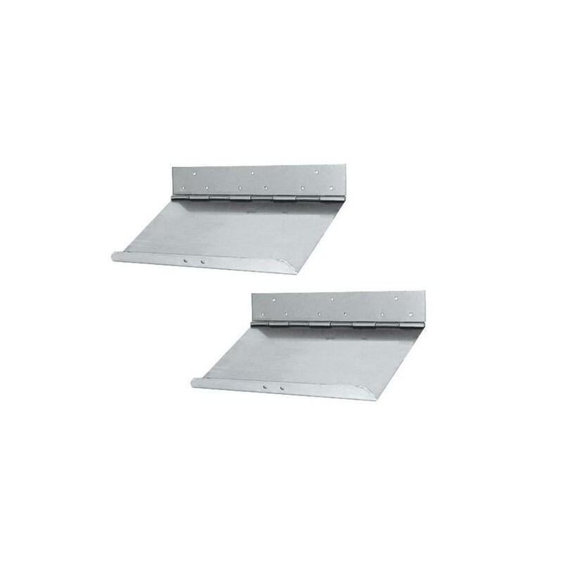Pair of stainless steel flaps - 30x23 cm OS5113401