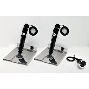 Uflex MTS12-CH Electromechanical Trim Tabs Set 2 actuators AS 12VDC + 1 chrome-plated joystick FLAP UF43250T