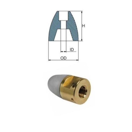 RIVA Prop D.35mm Anode with Brass - M24x2 N80605330304