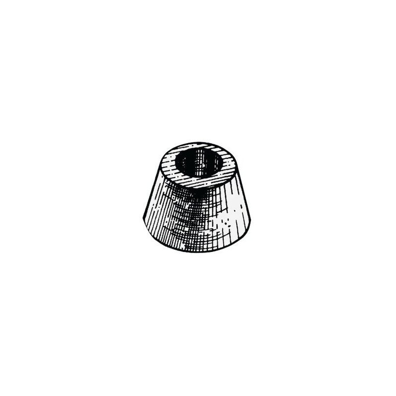 Ogive Zinc Anode ∅ 78x45 mm 1,05 Kg Single-Bolt Mounting OS4390100