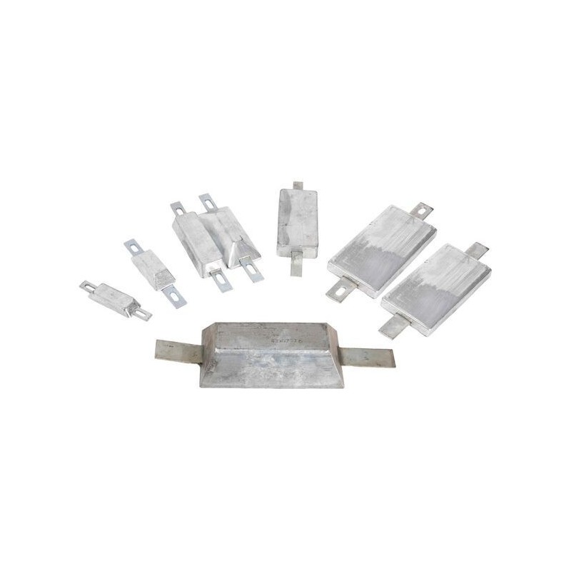 Rectangular Galvanized Iron Anode with Insert for Screw Mounting or Welding 96x40x25 mm 0,50 Kg OS4390702