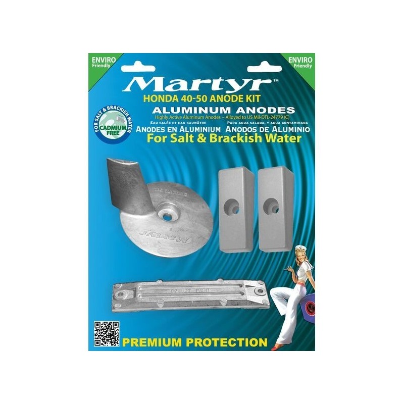 Kit anodi di Zinco per motori Honda BF40-50HP OB-Motor N80607530911-10%