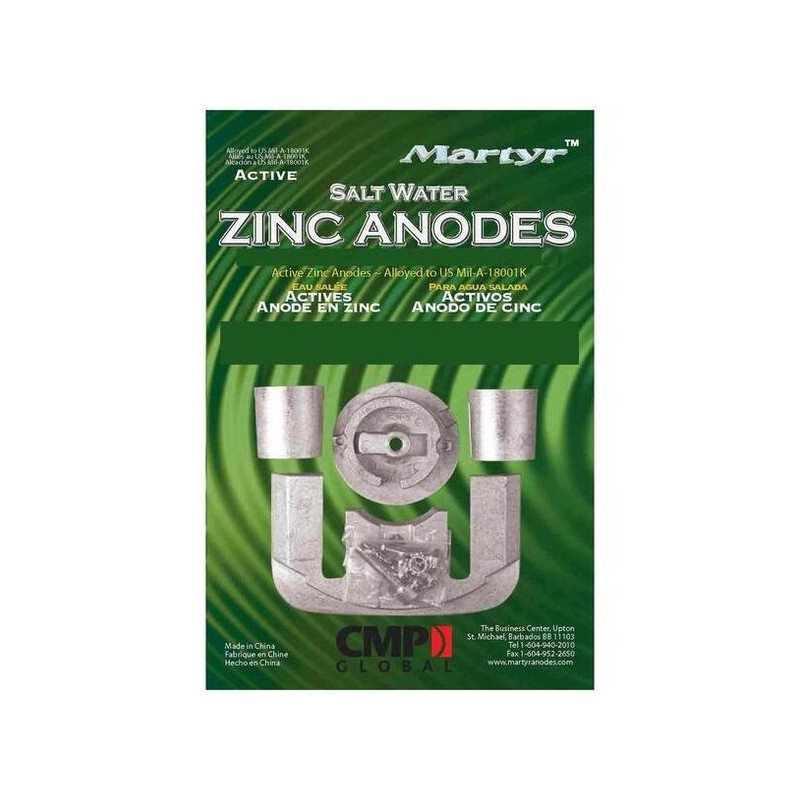MERCRUISER Bravo I from 1988 up to now Kit Zinc Anodes 4 Pieces N80607030635