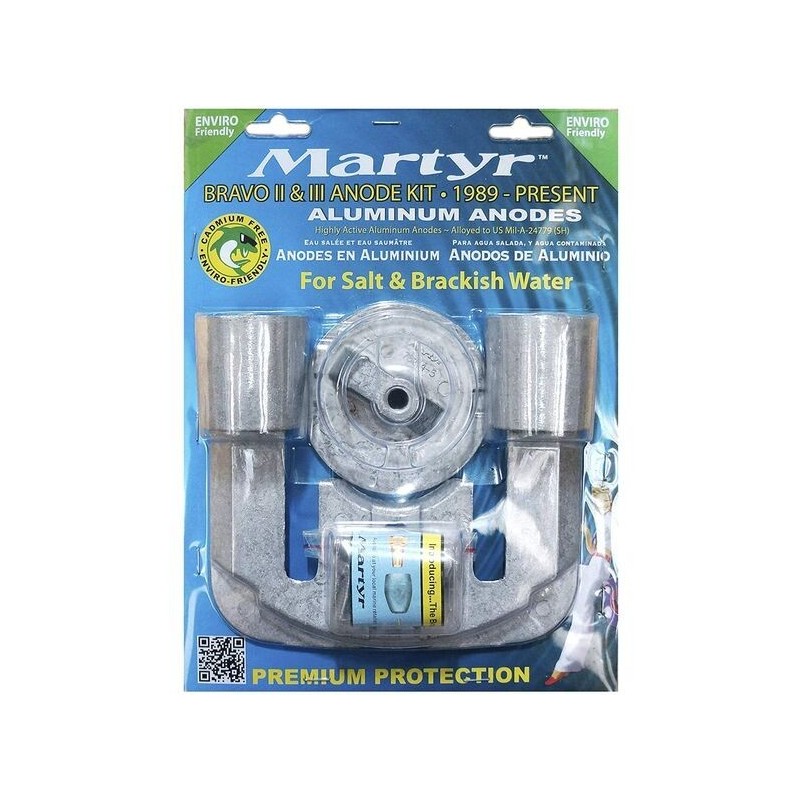 Set Zinc anodes for Mercruiser BRAVO II from 1989 to Today/BRAVO III 1989-2003 N80607030645