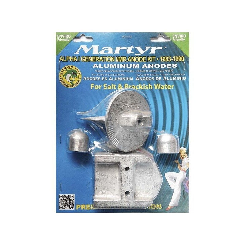 Set Zinc anodes for Mercury Alpha I Generation I Engine 1983 - 1990 N80607030647