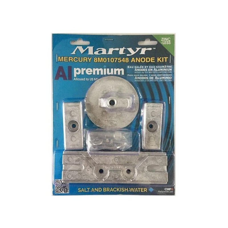 Set Zinc anodes for Mercury 8M0107548 N80607030648