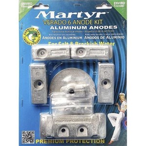 MERCURY Verado 6 Kit Alluminum Anodes 8 Pieces N80607030650