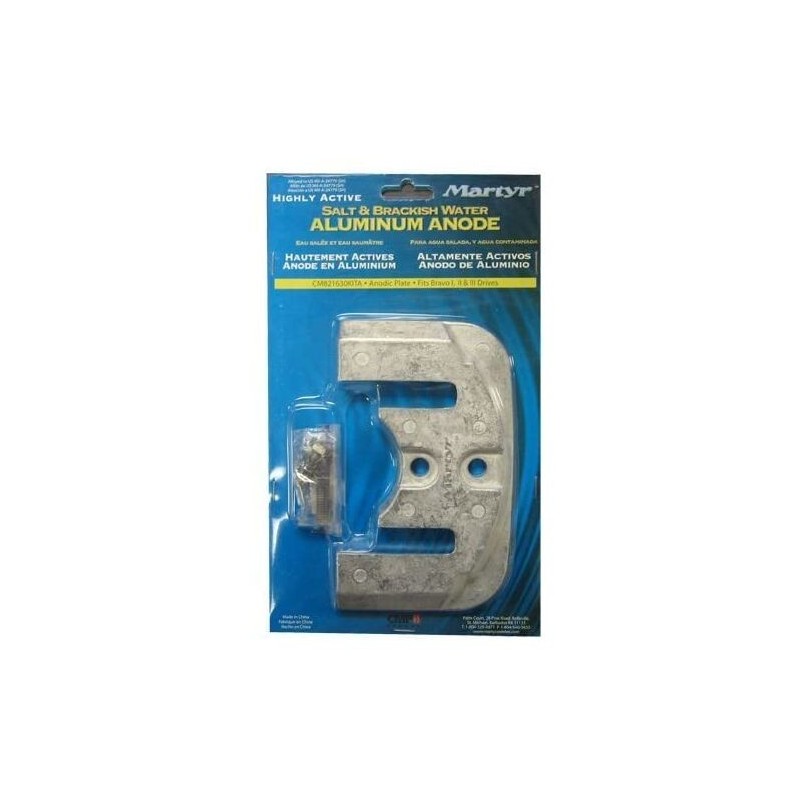 Kit 4 Pezzi Anodi di Alluminio MERCRUISER Bravo II dal 1989 ad oggi e Bravo III dal 1989 al 2003 N80607030656-10%