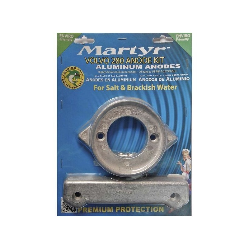 Kit Anodi di Zinco per motori Volvo 280 N80607230221-10%