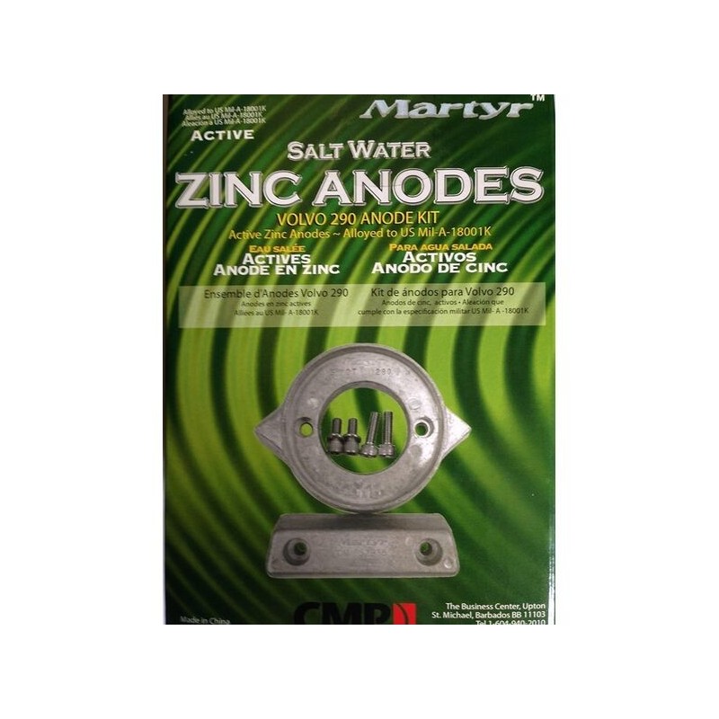 Kit Anodi di Zinco per motori Volvo 290 N80607230223-10%