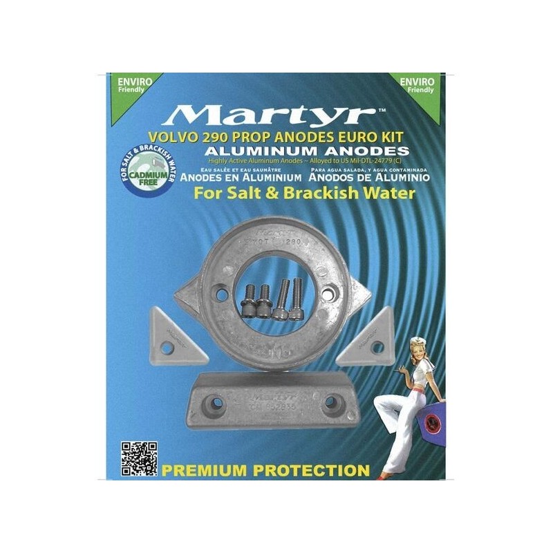 Kit Anodi di Zinco per motori Volvo Penta 290 N80607230226-10%