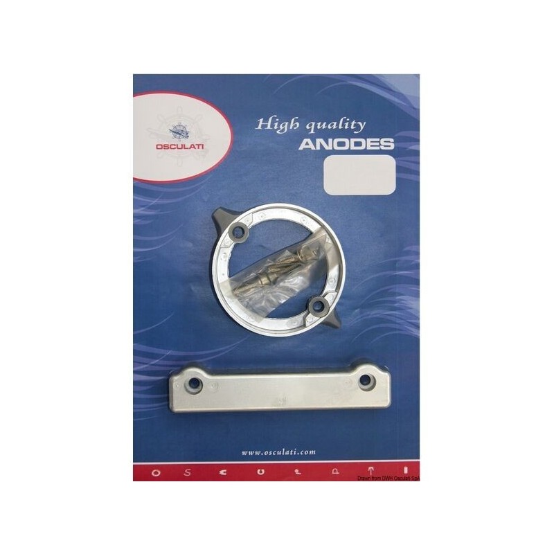 Kit 2 Pezzi Anodi di Zinco VOLVO 280 Piede Duo Prop Intercambiabili con gli Originali OS4334100-18%